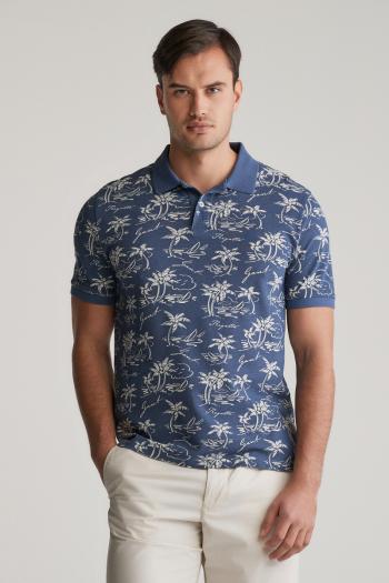 POLOKOŠILE GANT PRINTED SS POLO DUSTY NAVY