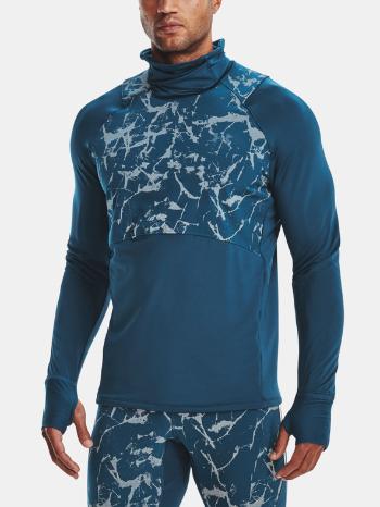 Under Armour UA OutRun The Cold Funnel Triko Modrá