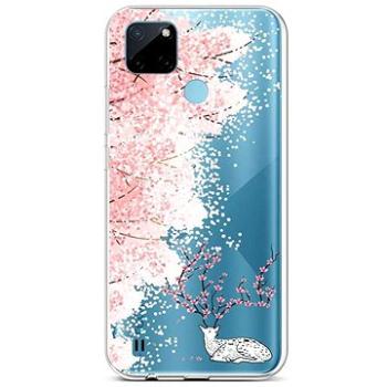 TopQ Kryt Realme C21Y silikon Blooming Deer 69953 (Sun-69953)