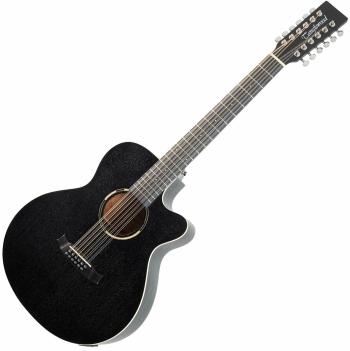 Tanglewood TWBB SFCE 12 Smokestack Black 12-strunná elektroakustická kytara