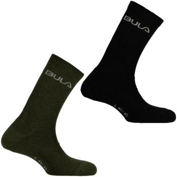 Bula 2PK WOOL SOCK Pánské ponožky, černá, velikost