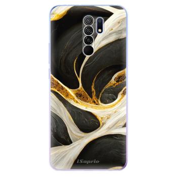 Odolné silikonové pouzdro iSaprio - Black and Gold - Xiaomi Redmi 9