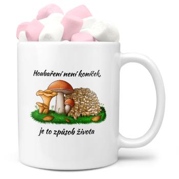 Hrnek Houbaření = život (Náplň hrníčku: Marshmallow)