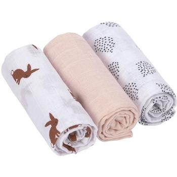 Lässig Swaddle Burp Blanket Little Forest Rabbit 60 × 60 cm (4042183434841)