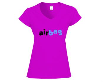 Dámské tričko V-výstřih Airbag