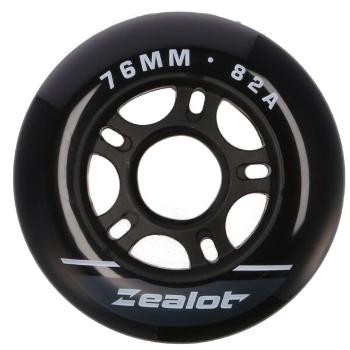 Zealot INLINE WHEELS 4 PACK 76-82A Sada in-line koleček, černá, velikost