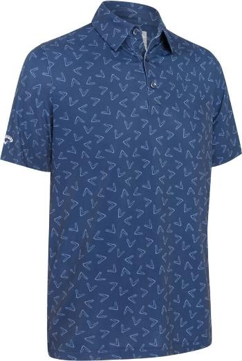 Callaway All-Over Large Chev Printed Mens Peacoat 2XL Polo košile