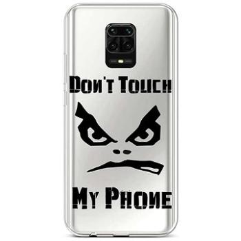 TopQ Xiaomi Redmi Note 9 Pro silikon Don't Touch průhledný 52552 (Sun-52552)