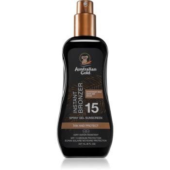 Australian Gold Spray Gel Sunscreen With Instant Bronzer bronzující sprej SPF 15 237 ml