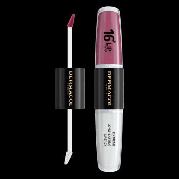 Dermacol Dlouhotrvající dvoufázová barva na rty a lesk 16H Lip Colour (Extreme Long-Lasting Lipstick) 4 + 4 ml 7