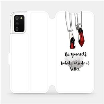 Flipové pouzdro na mobil Samsung Galaxy A02s - M046P Be yourself (5903516653836)