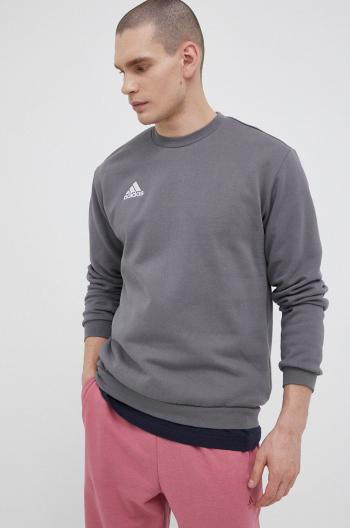 Mikina adidas Performance pánská, šedá barva, hladká, H57479