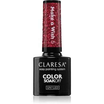 Claresa SoakOff UV/LED Color Make a Wish gelový lak na nehty odstín 5 5 g