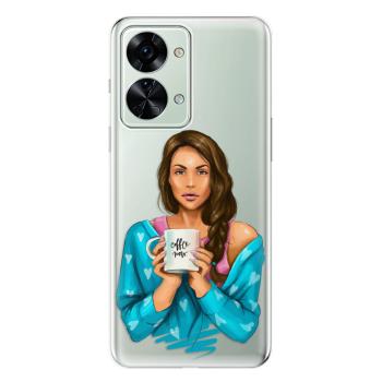 Odolné silikonové pouzdro iSaprio - Coffe Now - Brunette - OnePlus Nord 2T 5G