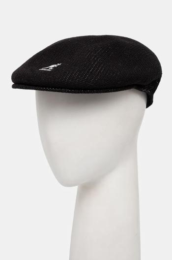 Baret z vlněné směsi Kangol Y2K WOOL 504 černá barva, K3718.BK001