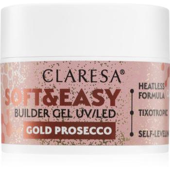 Claresa Soft&Easy Builder Gel podkladový gel na nehty odstín Gold Prosecco 12 g