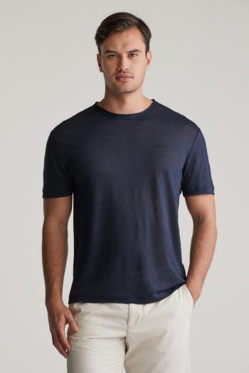 TRIČKO GANT LINEN SS TSHIRT EVENING BLUE