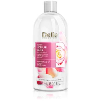 Delia Cosmetics Micellar Water Rose Petals Extract zklidňující čisticí micelární voda 500 ml