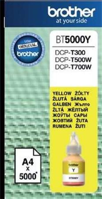 BROTHER BT5000Y Tinta DCP T-300, 500W, 700W nyomtatókhoz, BROTHER...