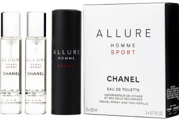 Chanel Allure Homme Sport - EDT 20 ml (plnitelný flakon) + náplň (2 x 20 ml) 60 ml