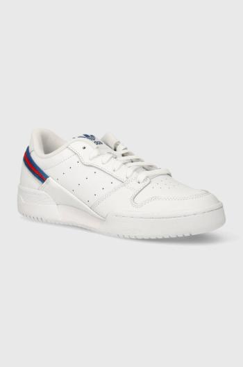 Kožené sneakers boty adidas Originals Team Court 2 bílá barva, ID3408