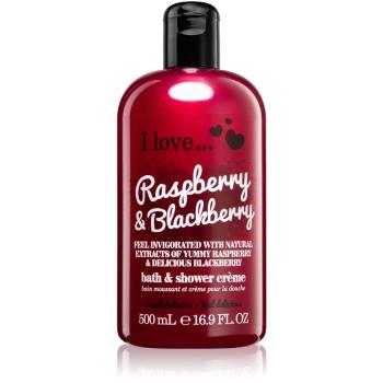 I love... Raspberry & Blackberry sprchový a koupelový krém 500 ml