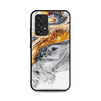 TopQ Kryt LUXURY Samsung A33 5G pevný Marble šedo-zlatý 85204 (85204)