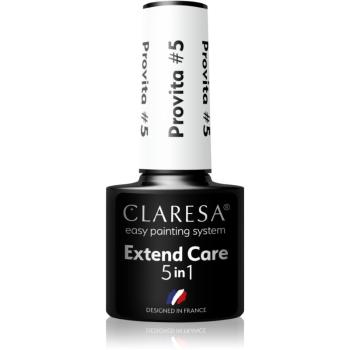 Claresa Extend Care 5 in 1 Provita podkladový lak pro gelové nehty s regeneračním účinkem odstín #5 5 g