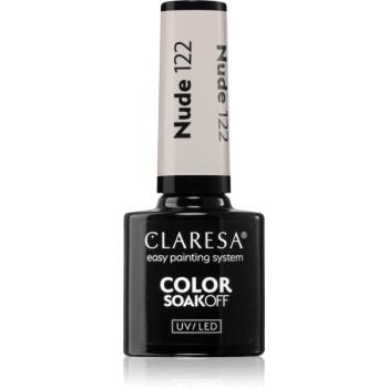 Claresa SoakOff UV/LED Color Nude gelový lak na nehty odstín 122 5 g