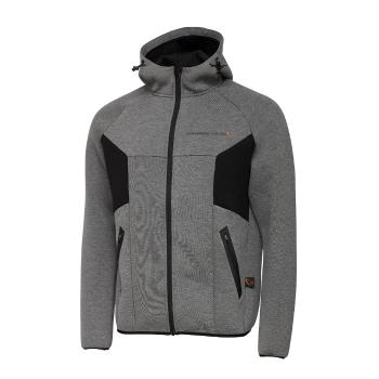 Savage Gear Rybářská Mikina Tec-Foam Zip Hoodie Dark Grey Melange - XXL