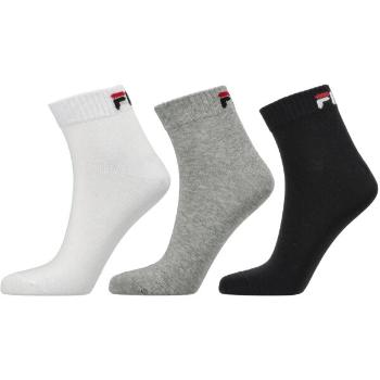 Fila QUARTER PLAIN SOCKS 3P Ponožky, černá, velikost