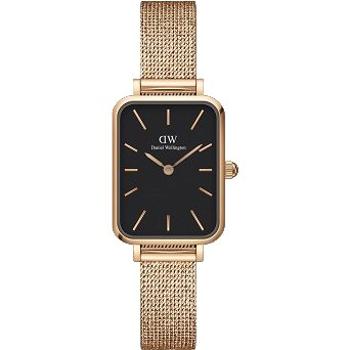 DANIEL WELLINGTON Quadro Pressed Mesh Rose gold/Black (7315030022049)