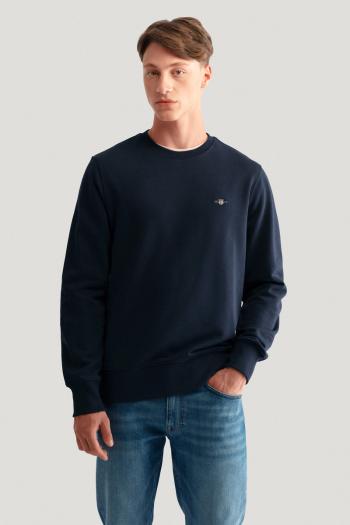 MIKINA GANT REG SHIELD C-NECK SWEAT EVENING BLUE