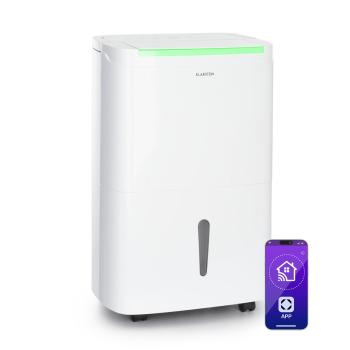 Klarstein DryFy Connect 50 Smart, Odvlhčovač vzduchu, Wi-Fi, Kompresní, 50 l/d, 45–55 m², Bílý