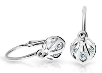 Cutie Diamonds Krásné dětské náušnice z bílého zlata s diamanty C2265-10-10-X-2-D