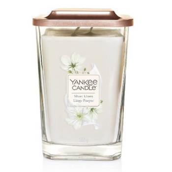 Yankee Candle Aromatická svíčka velká hranatá Sheer Linen 552 g