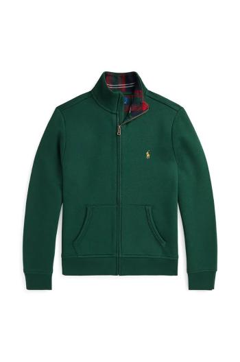 Dětská bavlněná mikina Polo Ralph Lauren tmavomodrá barva, hladká, 323953025001