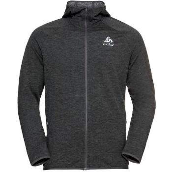 Odlo RUN EASY 365 MIDLAYER HOODY Pánská běžecká mikina, černá, velikost