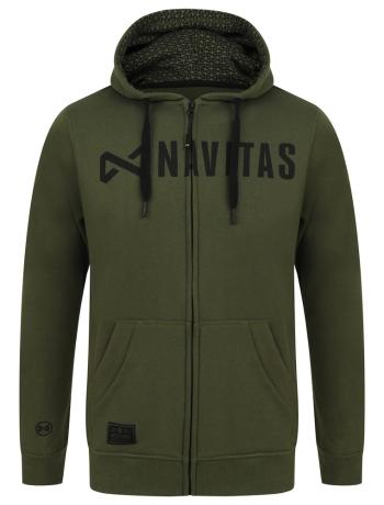 Navitas Rybářská Mikina Core Zip Hoody Green - M