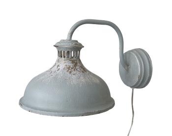 Opálová antik nástěnná lampa s patinou Opal Lamp - 40*27*25 cm/ E27/ 60W 71120206