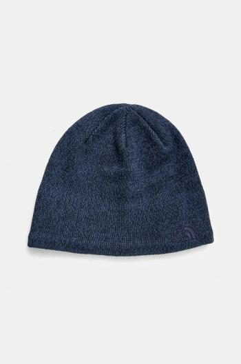 Čepice z vlněné směsi The North Face Jim Beanie tmavomodrá barva, NF0A8CQ2HKW1