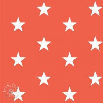 Bavlnená látka Stars orange