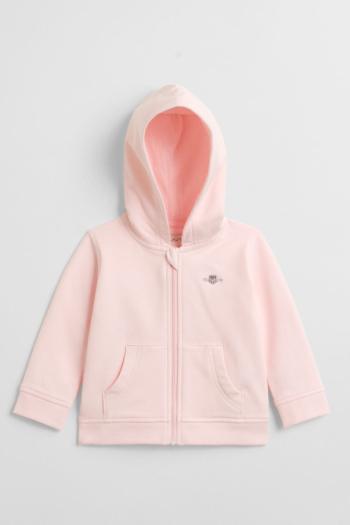 MIKINA GANT SHIELD ZIP HOODIE SALMON