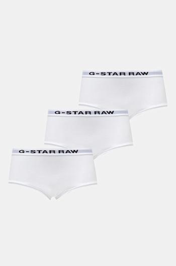 Kalhotky G-Star Raw 3-pack bílá barva, D24081-D516