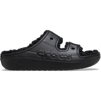 Crocs BAYA COZZZY SANDAL Női bélelt papucs, fekete, méret 37/38