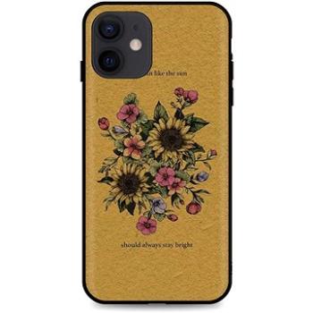 TopQ iPhone 12 silikon Bouquet 55077 (Sun-55077)