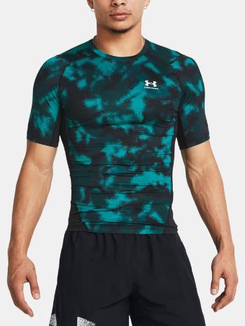 Under Armour UA HG Armour Printed SS Triko Modrá