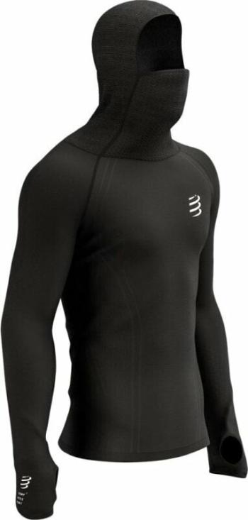 Compressport 3D Thermo UltraLight Racing Hoodie Black L Běžecké tričko s dlouhým rukávem