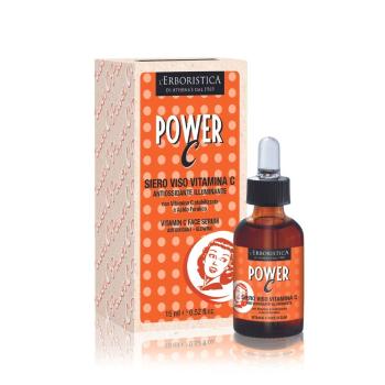 Erboristica POWER C pleťové sérum s vitamínom C a kyselinou ferulovou, rozjasňujúce, antioxidačné 15 ml