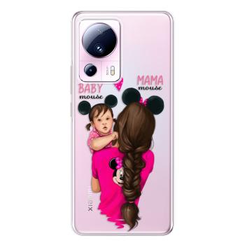 Odolné silikonové pouzdro iSaprio - Mama Mouse Brunette and Girl - Xiaomi 13 Lite